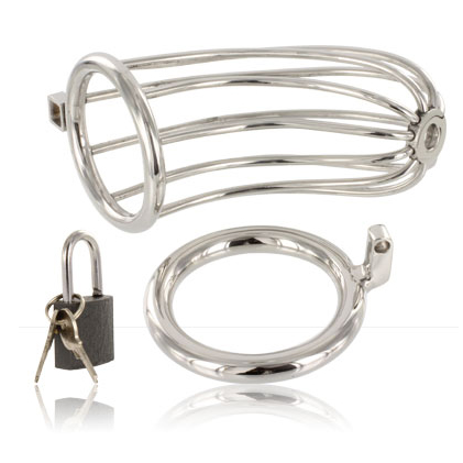 MÉTAL DUR - CAGE DE CHASTETÉ EN MÉTAL