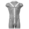 CORPS EN CUIR - HARNAIS HOMMES BLANC