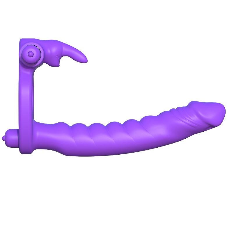 ANNEAUX FANTASY C-RINGZ - LAPIN VIBRANT DOUBLE EN SILICONE