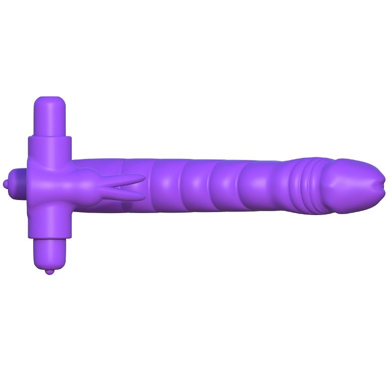 ANNEAUX FANTASY C-RINGZ - LAPIN VIBRANT DOUBLE EN SILICONE