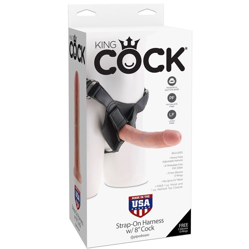 HARNAIS KING COCK AVEC PÉNIS RÉALISTE 20,3 CM