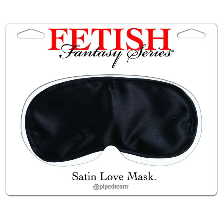 SÉRIE FETISH FANTASY - MASQUE AMOUR SATIN NOIR