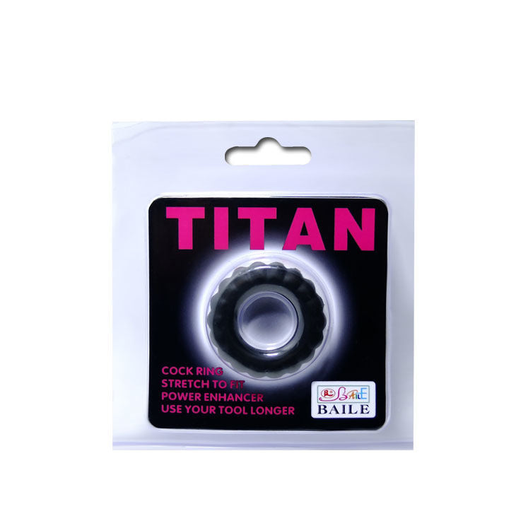 BAILE - ANNEAU PÉNIEN TITAN NOIR 2 CM