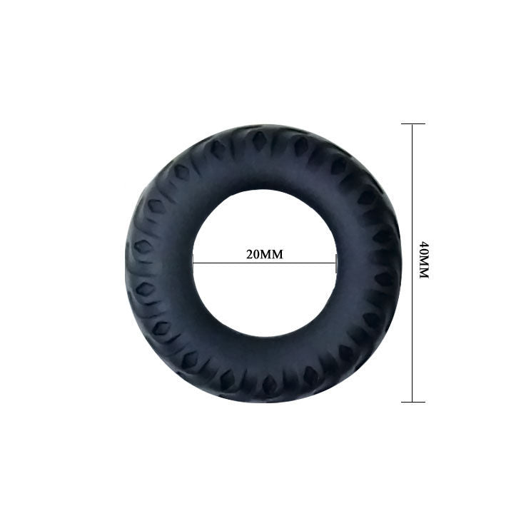 BAILE - ANNEAU PÉNIEN TITAN NOIR VERT 2 CM