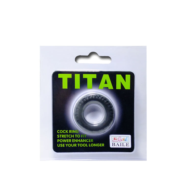 BAILE - ANNEAU PÉNIEN TITAN NOIR VERT 2 CM