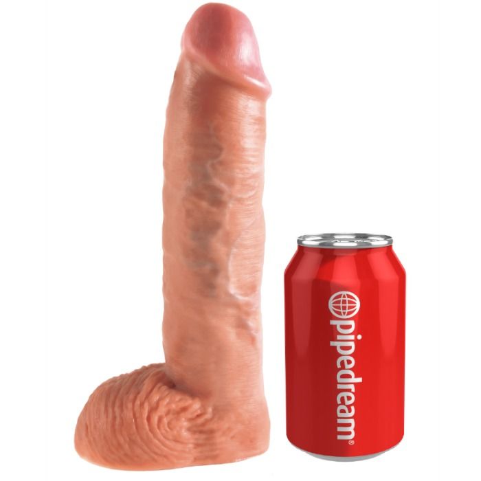KING COCK - HARNAIS AVEC GODEMICHET CREUX 25,5 CM COULEUR CHAIR