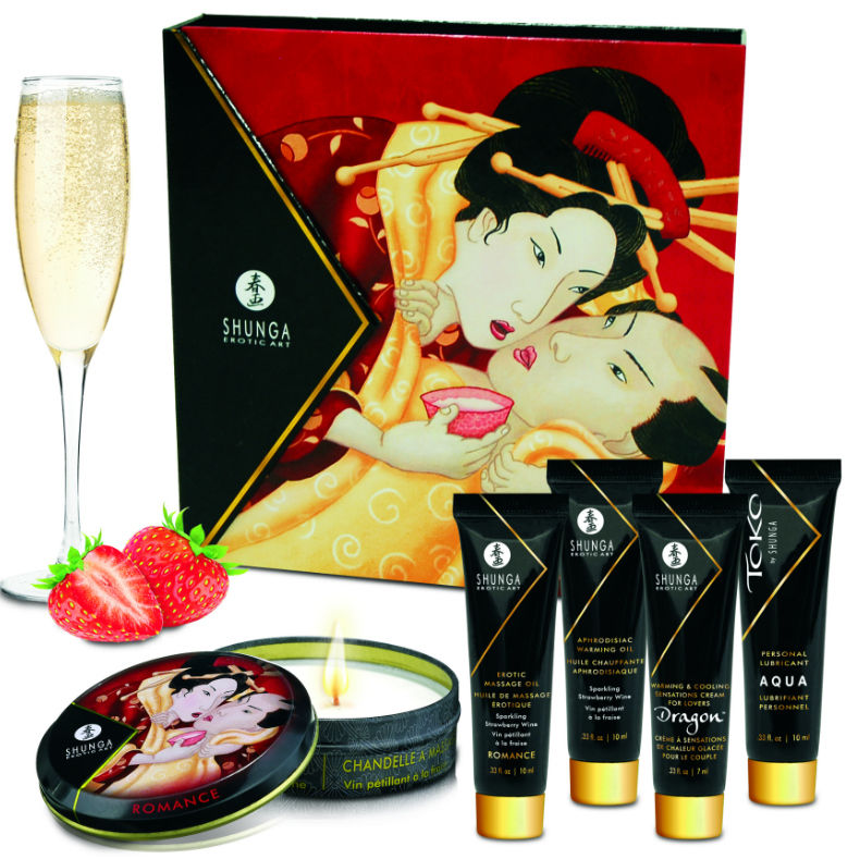 SHUNGA - KIT SECRET GEISHA FRAISE ET CAVA