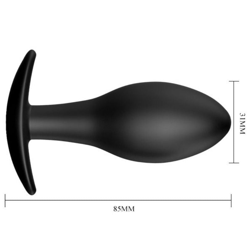 PRETTY LOVE - PLUG ANAL ANCRE SILICONE 8.5 CM NOIR