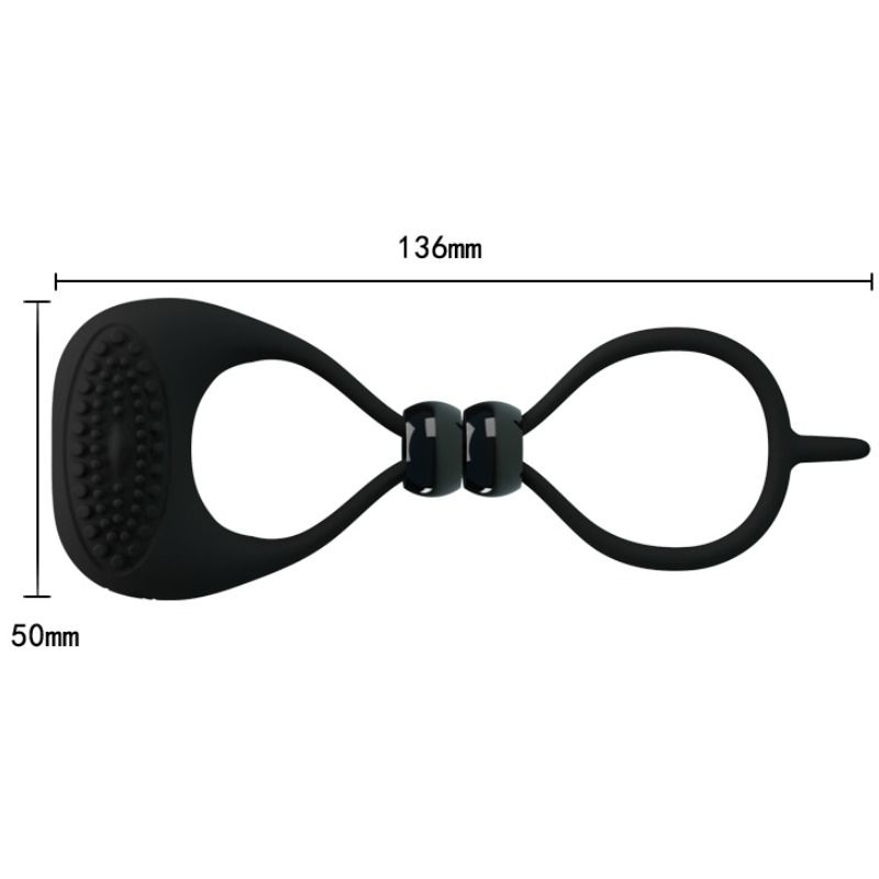 PRETTY LOVE - ANNEAU DOUBLE POUR PÉNIS ET TESTICULES
