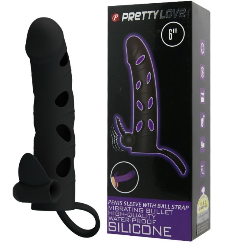 PRETTY LOVE - GAINE EN SILICONE AVEC VIBRATION 15.2 CM