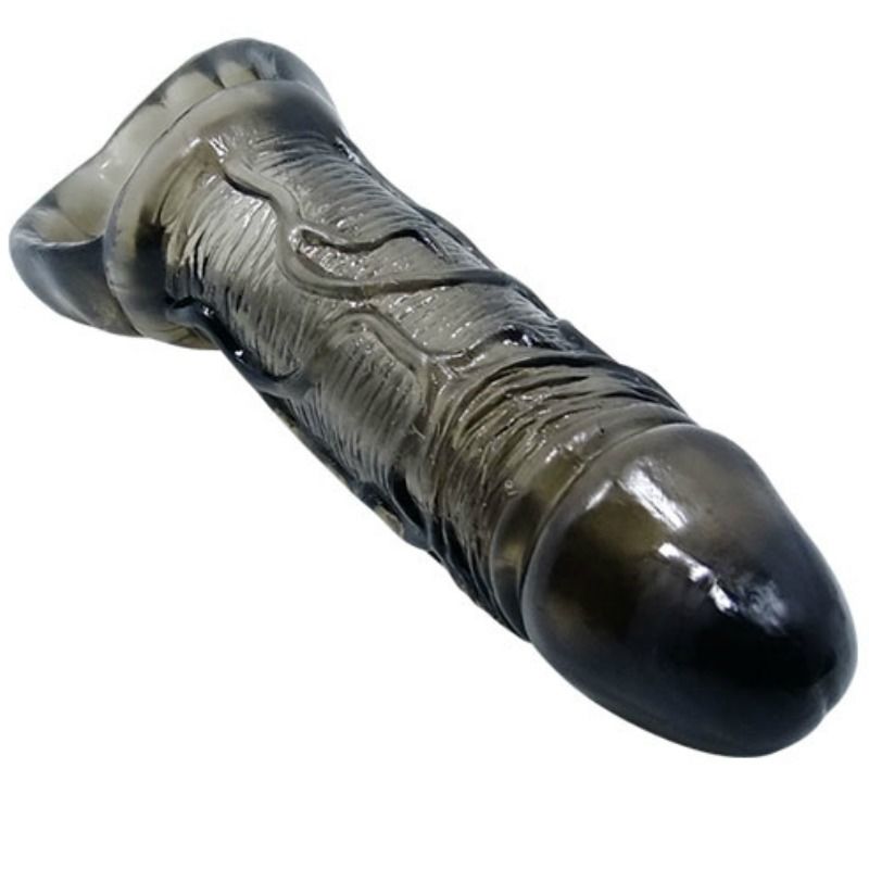 BAILE - GAINE D'EXTENSION PÉNIS AVEC SANGLE POUR TESTICULES 11.5 CM