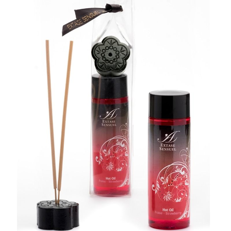 EXTASE SENSUELLE - HUILE CHAUFFANTE STIMULANTE FRAISE 100 ML