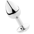 SECRETPLAY - PLUG ANAL EN ALUMINIUM TRANSPARENT, 8 CM
