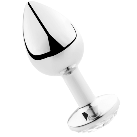 SECRETPLAY - PLUG ANAL EN ALUMINIUM TRANSPARENT, 8 CM