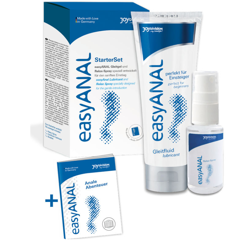 JOYDIVISION EASYANAL - KIT DE DÉMARRAGE ANAL FACILE, LUBRIFIANT + SPRAY DÉTENTE