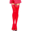 LEG AVENUE - BAS NYLON AVEC NŒUD ROUGE, TAILLE UNIQUE
