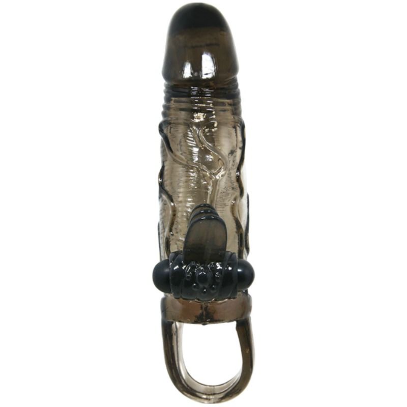 BAILE - BRAVE MAN GAINE PÉNIS AVEC STIMULATION CLITORIDIENNE ET ANALE DOUBLE BOULE NOIR 16.5 CM