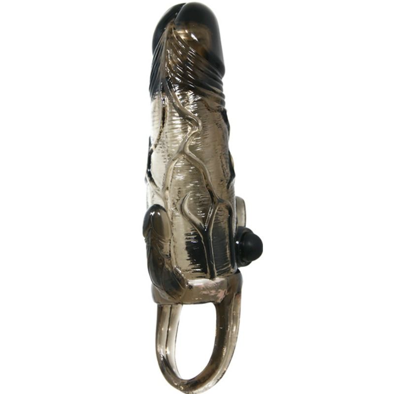 BAILE - BRAVE MAN GAINE PÉNIS AVEC STIMULATION CLITORIDIENNE ET ANALE DOUBLE BOULE NOIR 16.5 CM