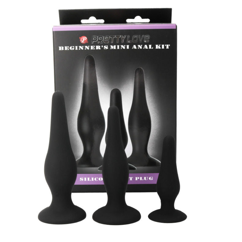 PRETTY LOVE - KITS D'INITIATION PLUGS ANFESSE EN SILICONE