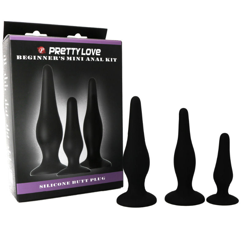 PRETTY LOVE - KITS D'INITIATION PLUGS ANFESSE EN SILICONE