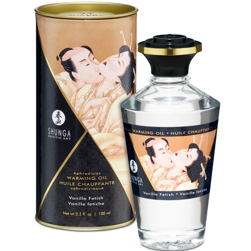SHUNGA - HUILE DE MASSAGE CHAUFFANTE EFFET VANILLE FÉTICHE 100 ML