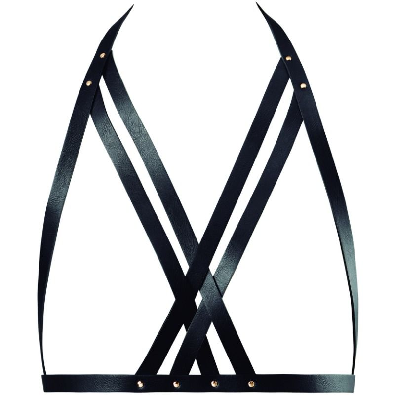 BIJOUX INDISCRETS MAZE - HARNAIS-SOUTIEN-GORGE À BRETELLES NOIR