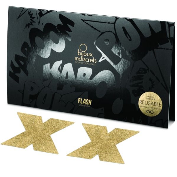 BIJOUX - CACHE-SEINS INDISCRETS FLASH CROSS GOLD