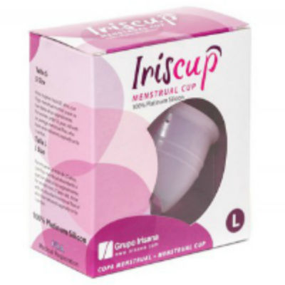 IRISCUP - GRANDE COUPE MENSTRUELLE ROSE + POCHETTE DE STÉRILISATION GRATUITE