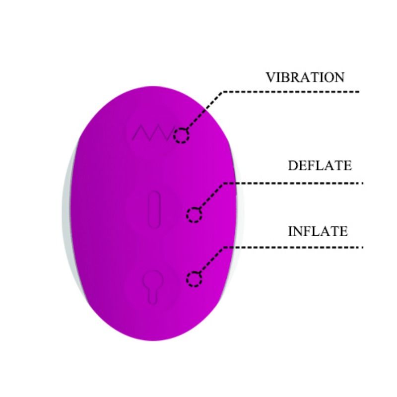 PRETTY LOVE - DEMPSEY VIBRATEUR GONFLABLE RECHARGEABLE