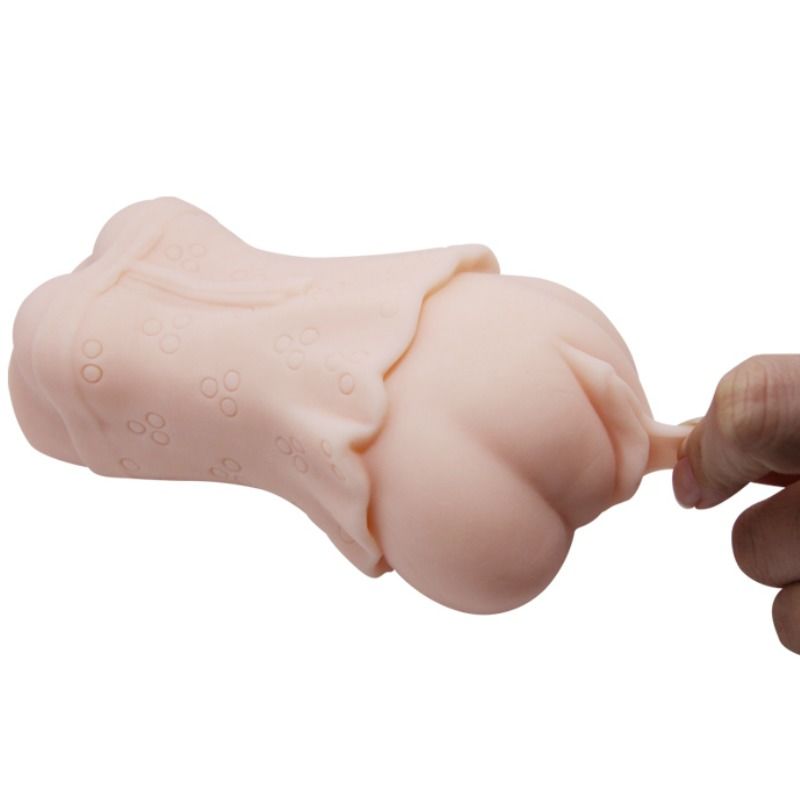 CRAZY BULL - MASTURBATEUR VAGINAL PEAU D'EAU AVEC BALLE VIBRANTE 2