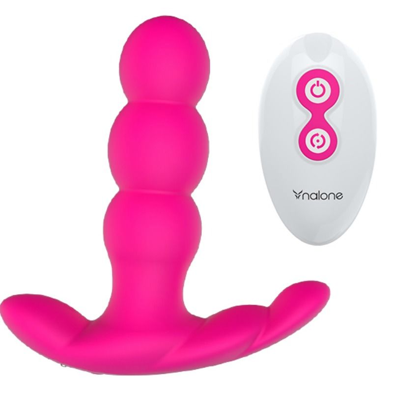 NALONE - VIBREUR ANAL PERLÉ TÉLÉCOMMANDE NOIR