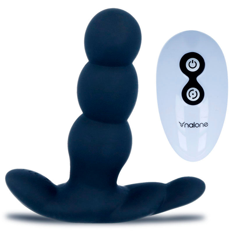 NALONE - VIBREUR ANAL PERLÉ TÉLÉCOMMANDE NOIR