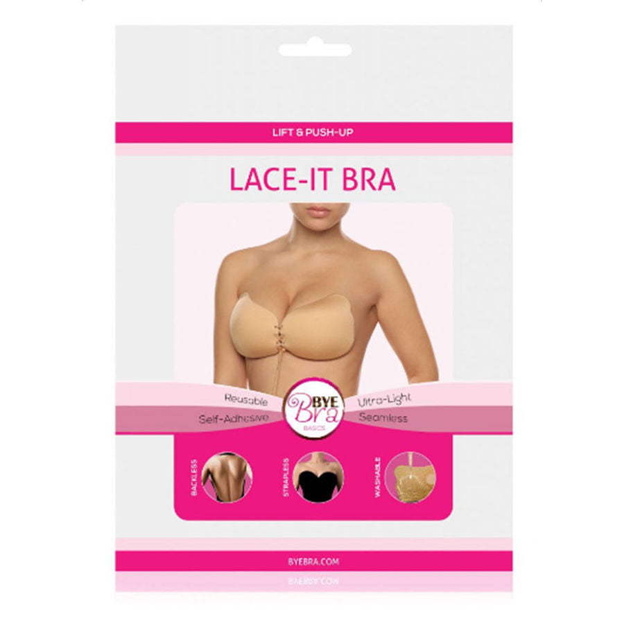 BYE-BRA - LACE-IT ENHANCEMENT PUSH-UP BEIGE BONNET D