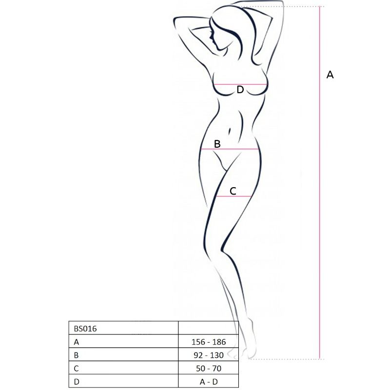 PASSION - FEMME BS016 BAS RÉSILLE NOIR TAILLE UNIQUE