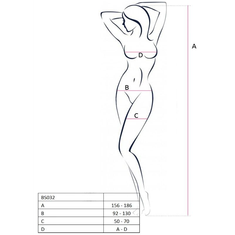 PASSION - FEMME BS032 BAS RÉSILLE NOIR TAILLE UNIQUE
