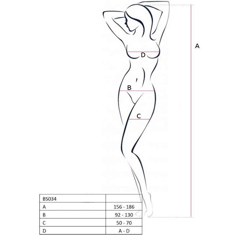 PASSION - WOMAN BS034 BAS RÉSILLE NOIR TAILLE UNIQUE