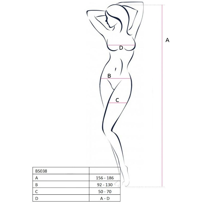 PASSION - FEMME BS038 BAS RÉSILLE NOIR TAILLE UNIQUE