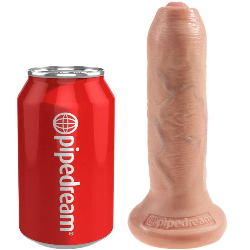 KING COCK - DILDO RÉALISTE VIANDE NON-CIRCONCISE 15 CM