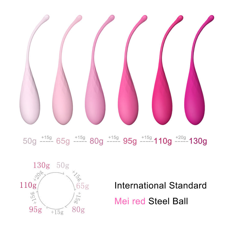LESLIE - KEGEL FIT KIT D'ENTRAÎNEMENT DES MUSCLES DU PLANCHER PELVIEN 6 PIÈCES
