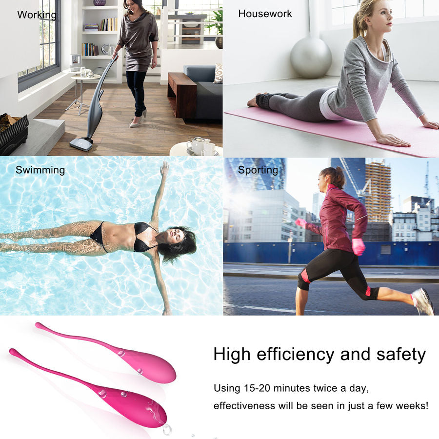 LESLIE - KEGEL FIT KIT D'ENTRAÎNEMENT DES MUSCLES DU PLANCHER PELVIEN 6 PIÈCES