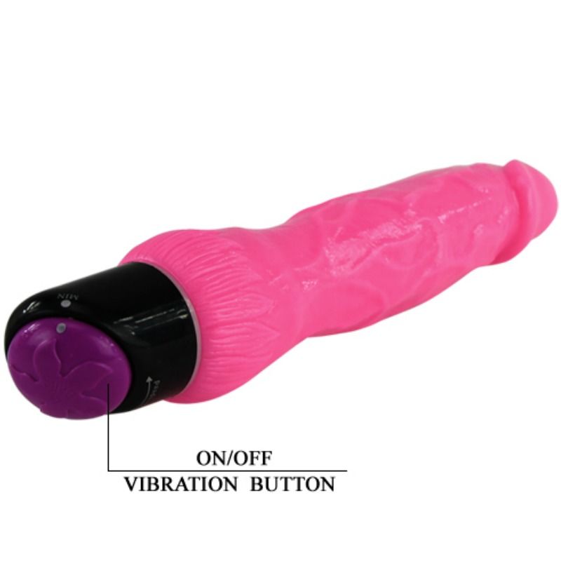 BAILE - VIBREUR RÉALISTE SEXY ET COLORÉ ROSE 24 CM