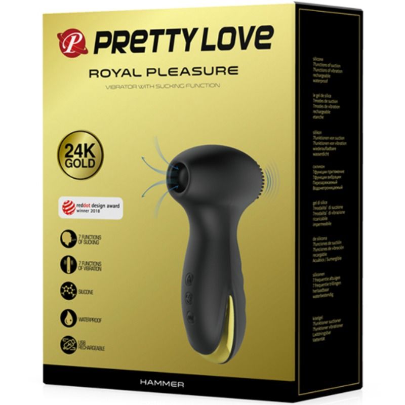 PRETTY LOVE - VIBRATION ET SUCCION SMART HAMMER