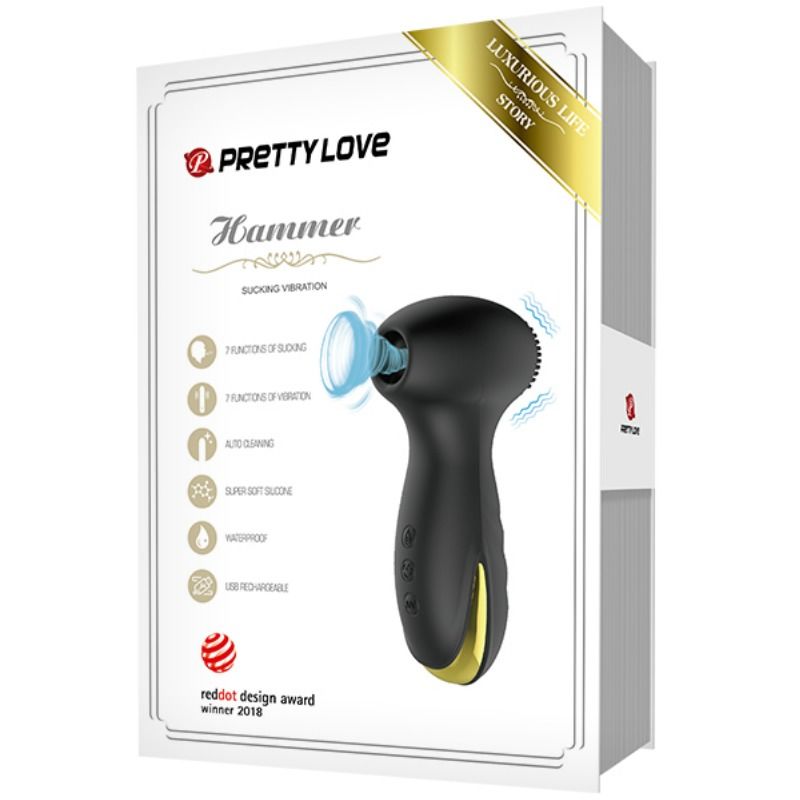 PRETTY LOVE - VIBRATION ET SUCCION SMART HAMMER