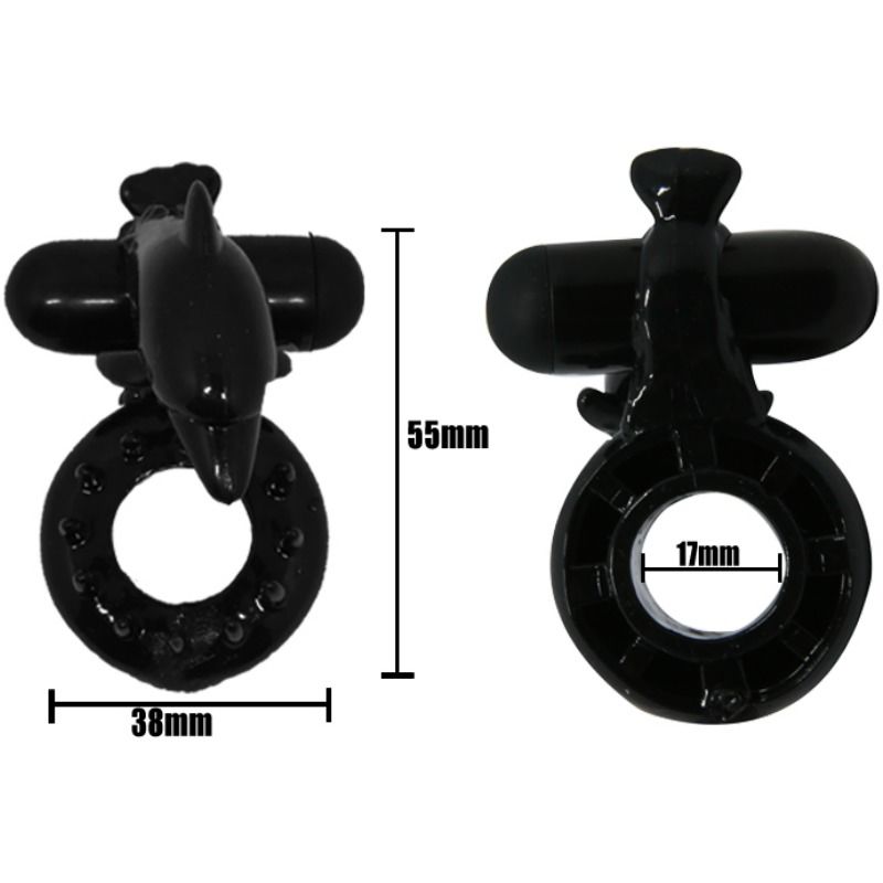 BAILE - ANNEAU DOUX AVEC STIMULATEUR CLITORIDIEN DAUPHIN