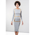 BIJOUX - HARNAIS INDISCRETS MAZE FORME ROBE MARRON