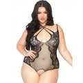 LEG AVENUE - TEDDY ENTREJAMBE OUVERT 1X-2X