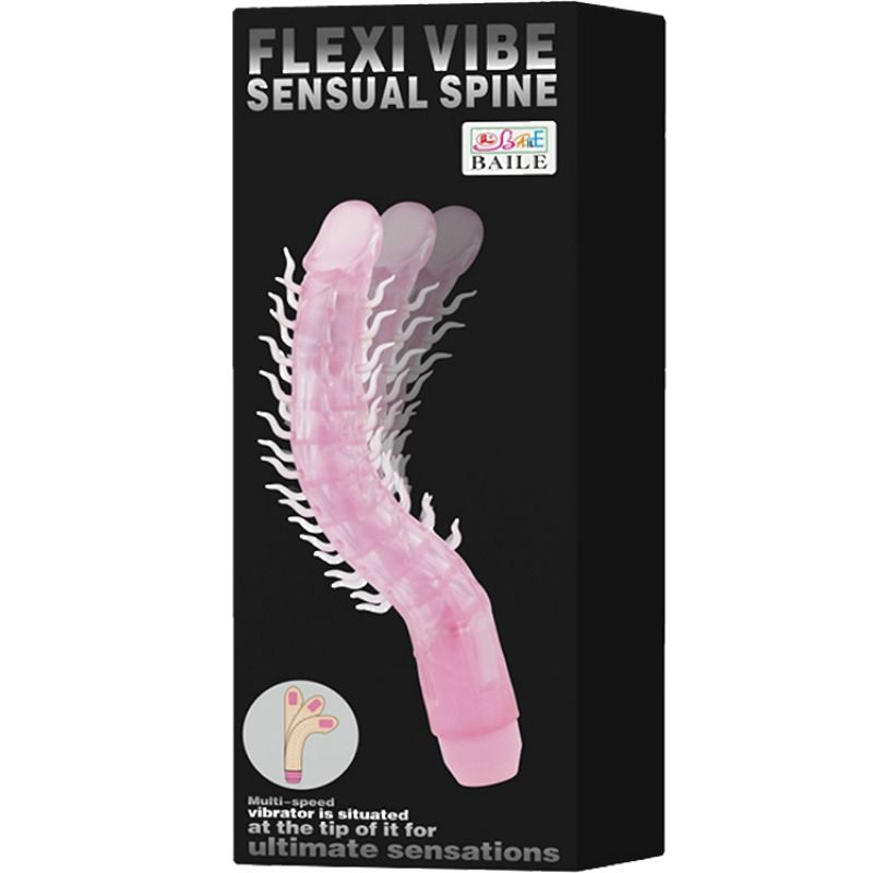 BAILE - FLEXI VIBE SENSUAL SPINE VIBRO GODEMICHET FLEXIBLE LILAS 23,5 CM