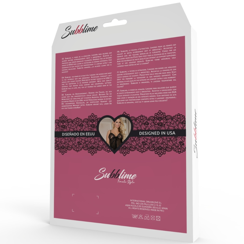 SUBBLIME - MANGA TEDDY NOIR S/M
