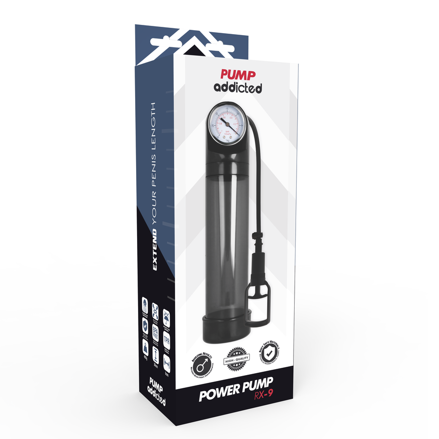 PUMP ADDICTED - POMPE À ÉRECTION RX9 TRANSPARENTE