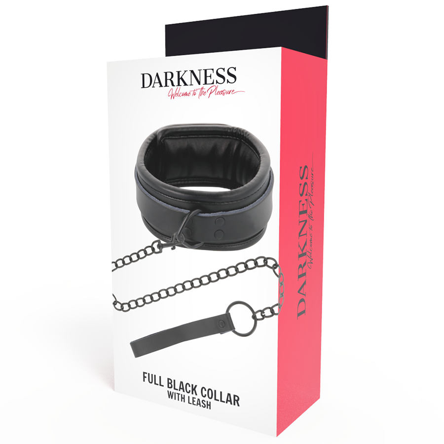 TÉNÈBRES - COLLIER NOIR AVEC CHAÎNE